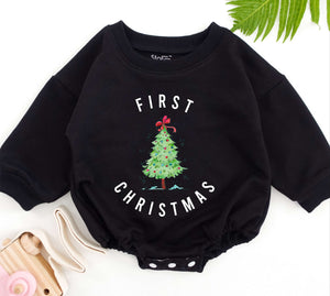 First Christmas Baby Romper, Baby First Christmas, 1st Xmas Baby Outfit, Be Merry, Baby Announcement, Baby Shower Gift, Newborn For Girls