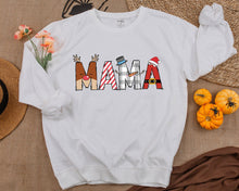 Load image into Gallery viewer, Mama And Mama&#39;s Bestie Christmas Sweatshirt, Winter Family Outfits, Mommy and Me, Mom Baby Gift, Family Matching Clothes, Baby Shower Gift
