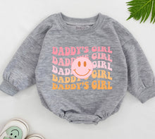 Load image into Gallery viewer, Daddy&#39;s Girl Baby Romper, Retro Daddy&#39;s Girl Romper, Daddy Daughter Clothes, Father&#39;s Day Gift, Daddys Girl Outfit, Newborn for Girls
