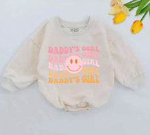 Load image into Gallery viewer, Daddy&#39;s Girl Baby Romper, Retro Daddy&#39;s Girl Romper, Daddy Daughter Clothes, Father&#39;s Day Gift, Daddys Girl Outfit, Newborn for Girls
