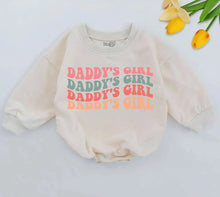 Load image into Gallery viewer, Daddy&#39;s Girl Baby One Piece, Retro Daddy&#39;s Girl Romper, Daddy Daughter Clothes, Father&#39;s Day Gift, Daddys Girl Outfit, Newborn for Girls
