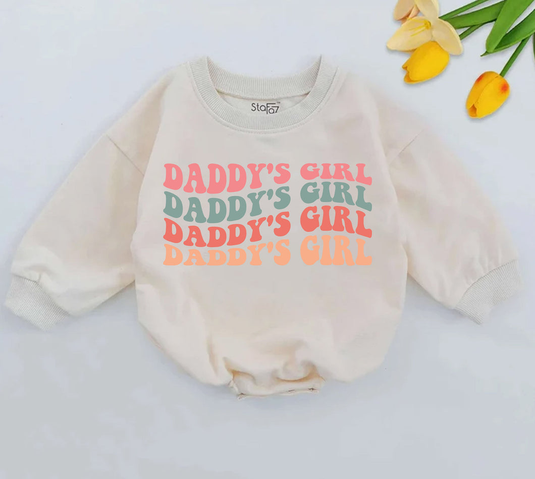 Daddy's Girl Baby One Piece, Retro Daddy's Girl Romper, Daddy Daughter Clothes, Father's Day Gift, Daddys Girl Outfit, Newborn for Girls